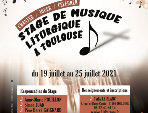 Stage de Musique Liturgique Été 2021